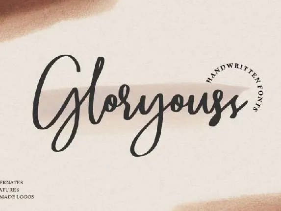 Gloryouss Script Free font