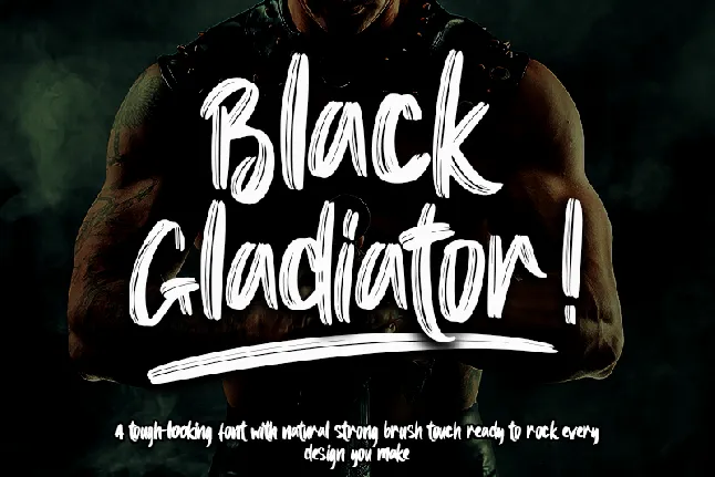 Black Gladiator - Personal Use font