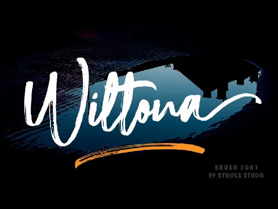 Wiltona Brush font