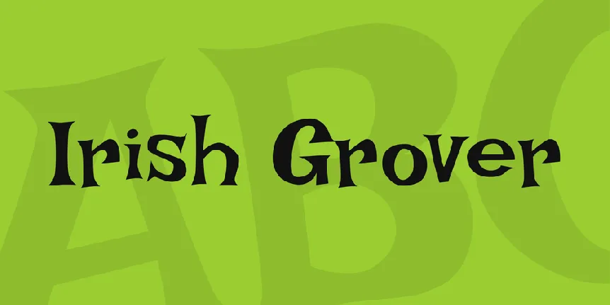 Irish Grover font