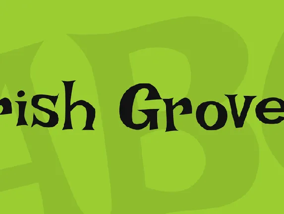 Irish Grover font