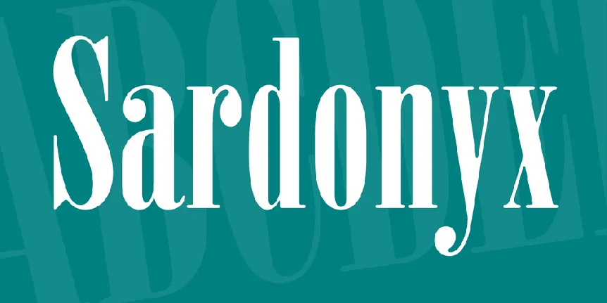 Sardonyx font