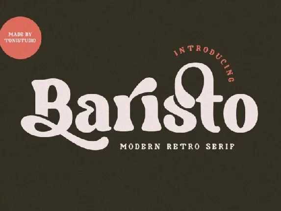 Baristo font