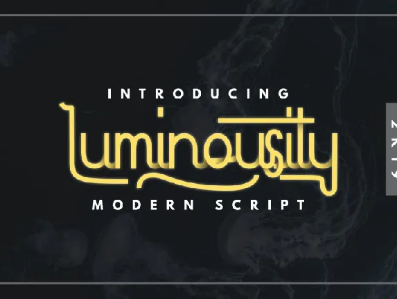 Luminousity Modern Script font