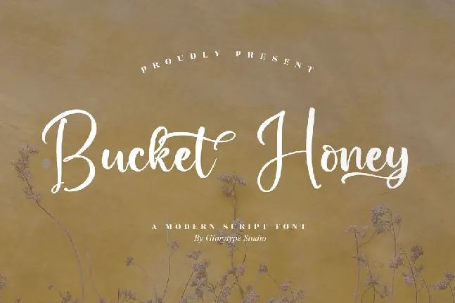 Bucket  Honey font