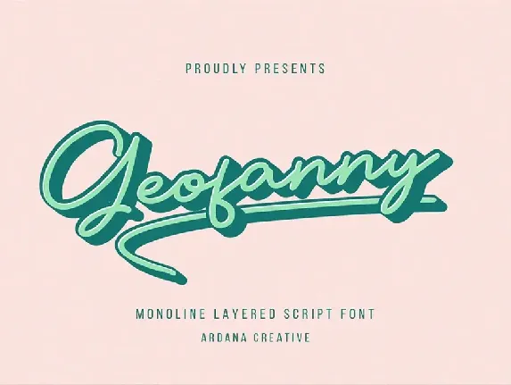 Geofanny font