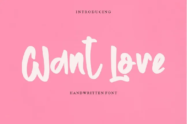 Want Cove font