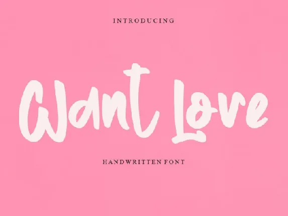 Want Cove font