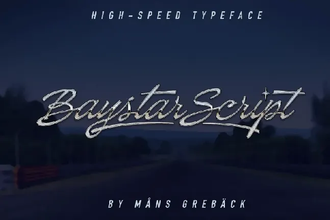 Baystar Script font