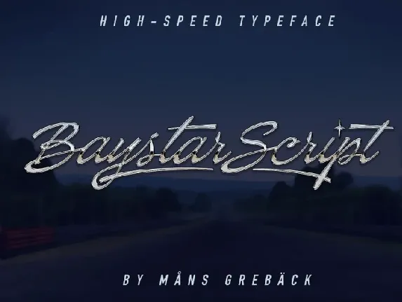 Baystar Script font