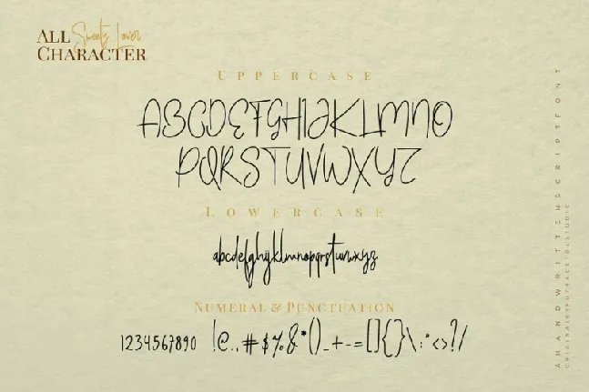 Sweety Lovers Signature font