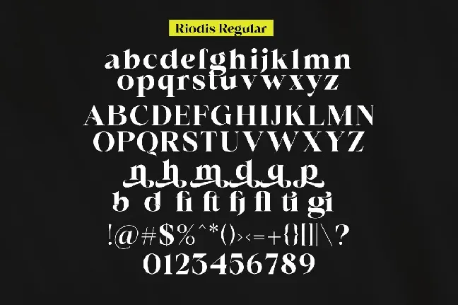 Riodis font