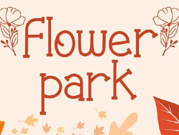 Flower Park font