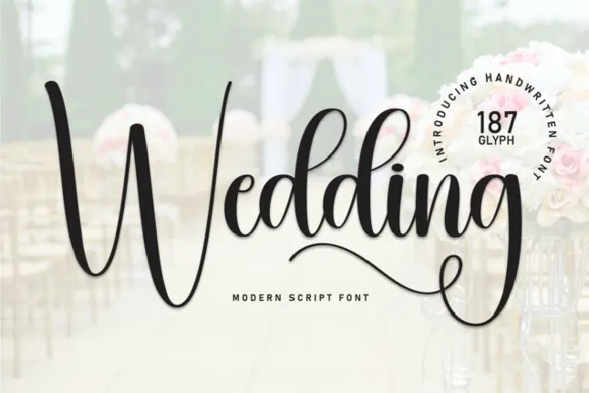 Wedding Calligraphy font