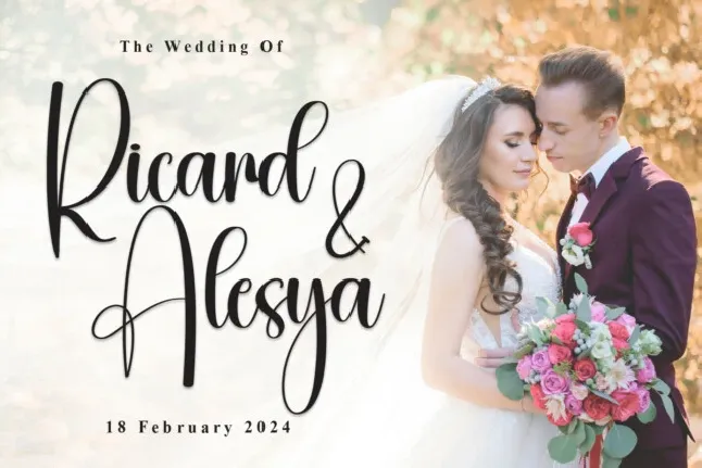 Wedding Calligraphy font