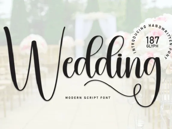 Wedding Calligraphy font