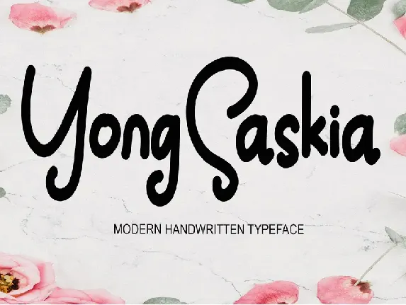 Yong Saskia font