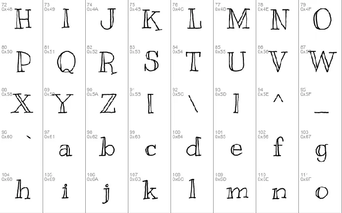 Kranky font