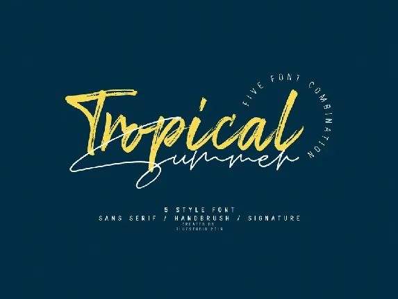 Tropical Summer font