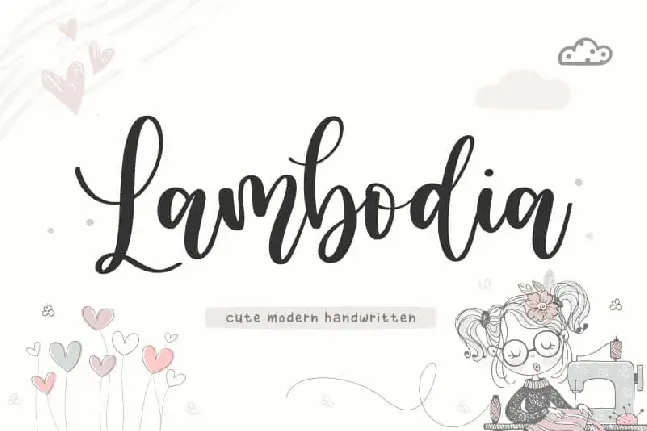 Lambodia Modern Handwritten font