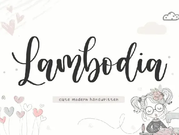 Lambodia Modern Handwritten font