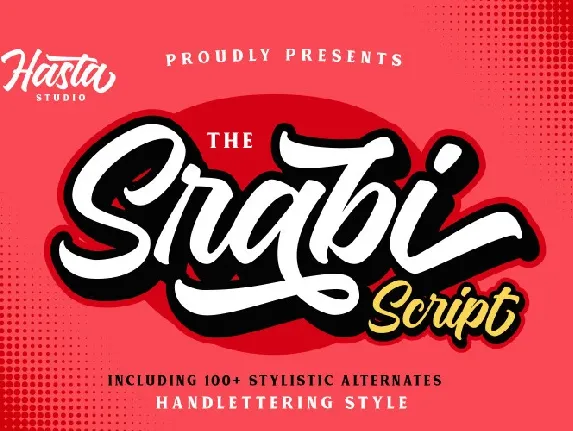 Srabi Bold Script font