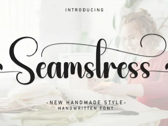 Seamstress Script font