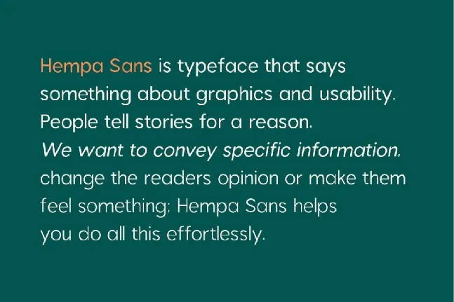 Hempa Sans font