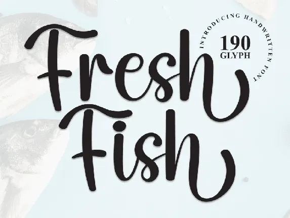 Fresh Fish font