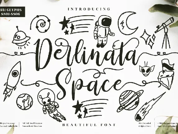 Derlinata Space font