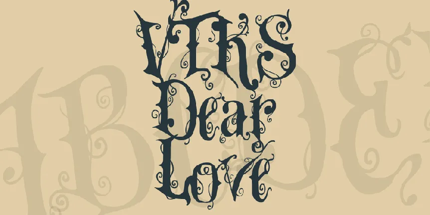 VTKS Dear Love font