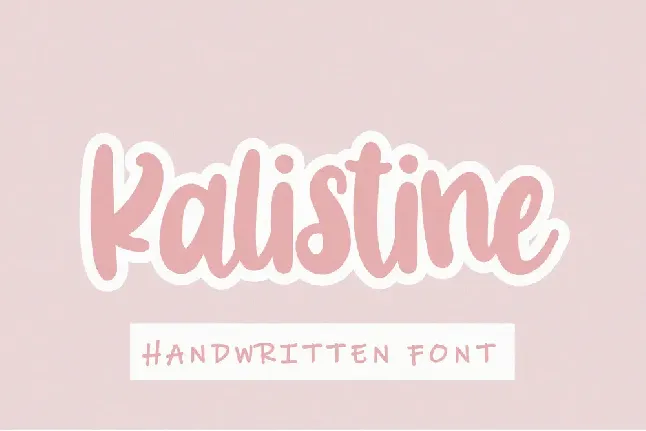 Kalistine font