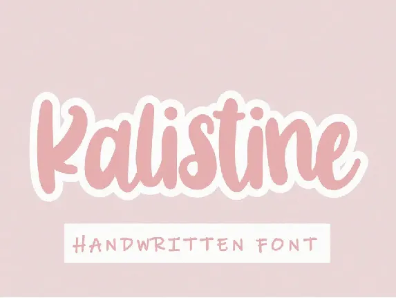 Kalistine font