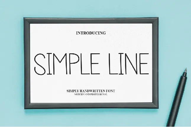 Simple Line font