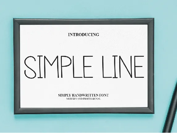 Simple Line font