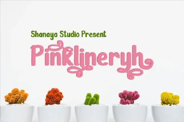 Pinklineryh font