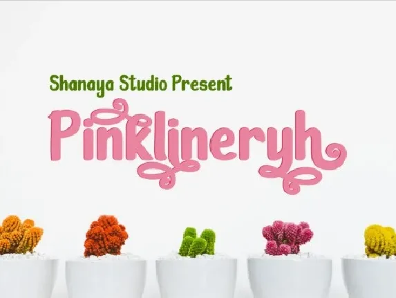 Pinklineryh font