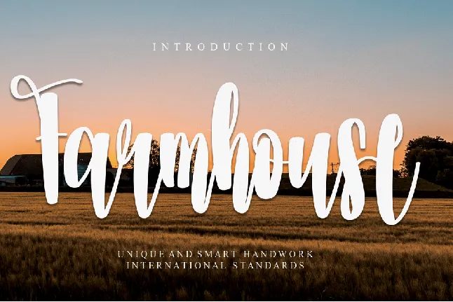 Farmhouse font