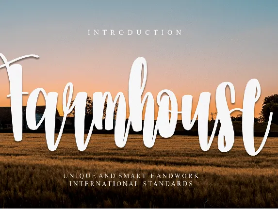 Farmhouse font