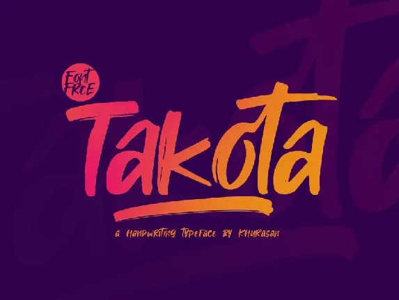 Takota font