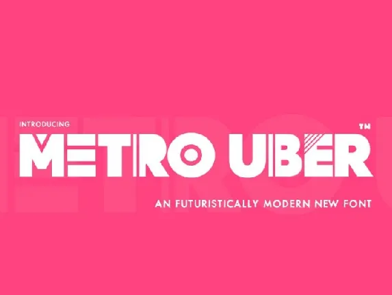 Metro Uber font