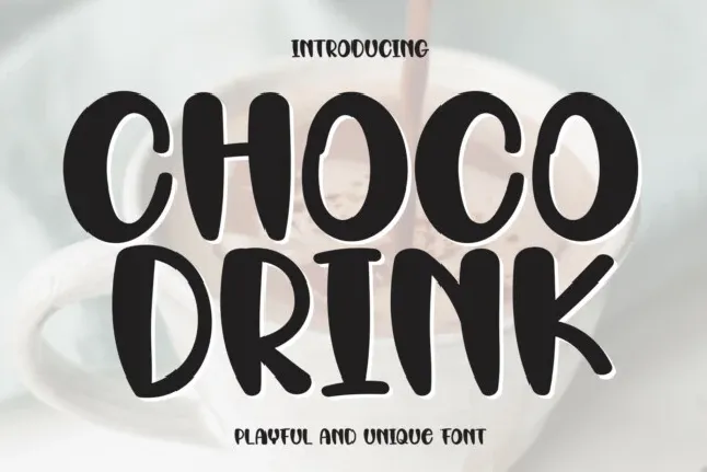 Choco Drink Display font