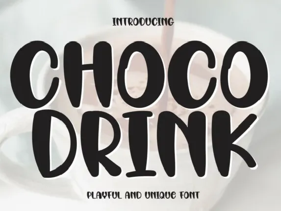 Choco Drink Display font