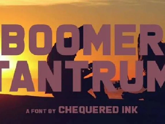 Boomer Tantrum font