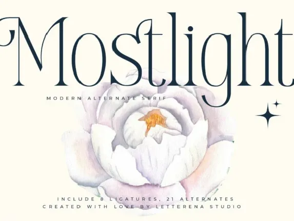 Mostlight font