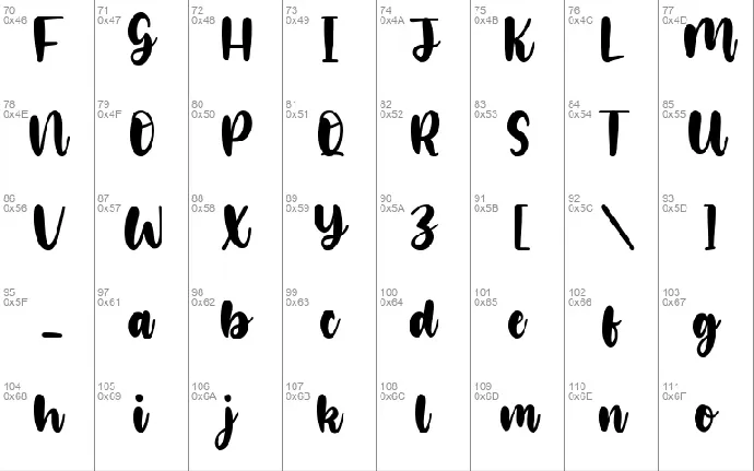 Glamori font