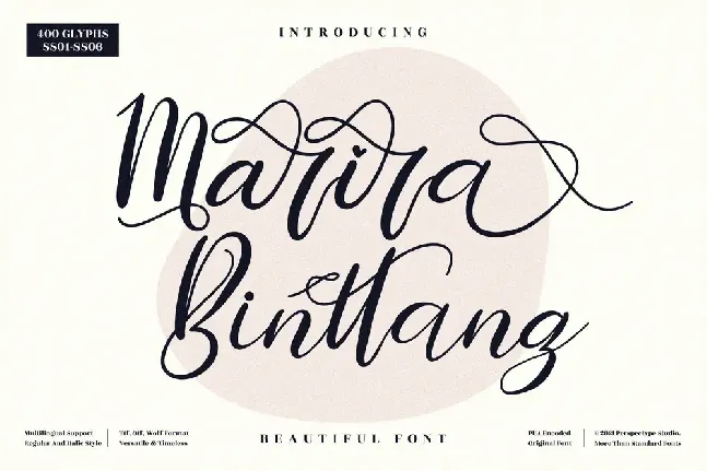 Marira Binttang font