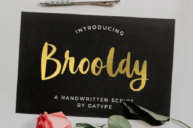 Brooldy font