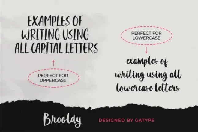 Brooldy font