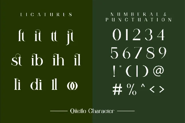 Qitello font